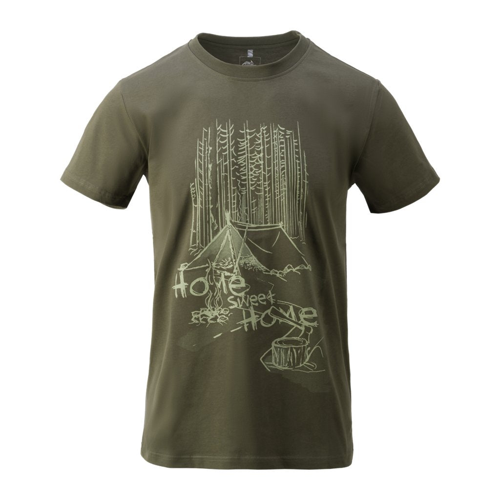 T-Shirt (Home Sweet Home) - Taiga Green — Helikon-Tex