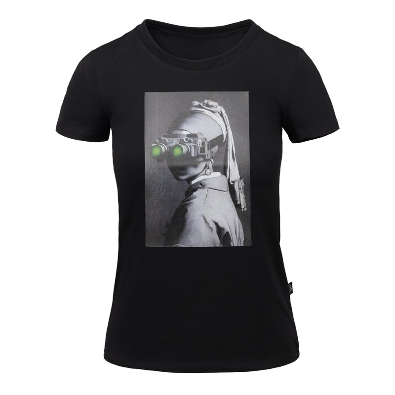 Women's T-shirt (NVG Girl) - Black