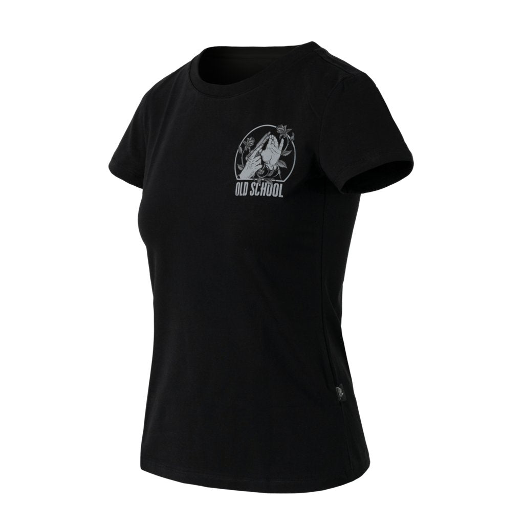 Women's T-shirt Slim (Old school) - Black — Helikon-Tex