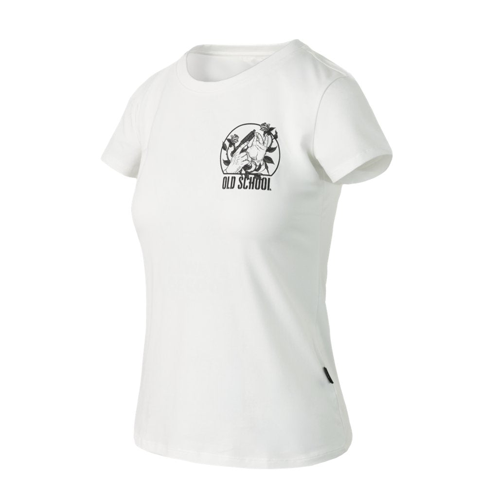 Women's T-shirt Slim (Old school) - White — Helikon-Tex