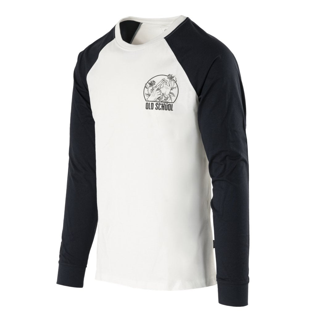 T-shirt Long Sleeve (Old School) - White — Helikon-Tex