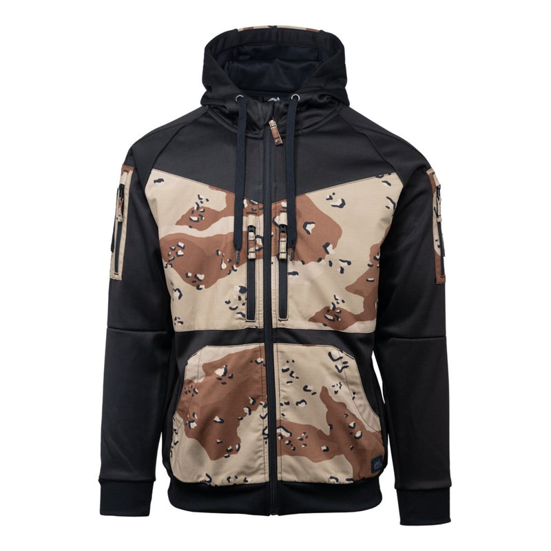 ROGUE Hoodie (FullZip) - Black/6 Color Desert
