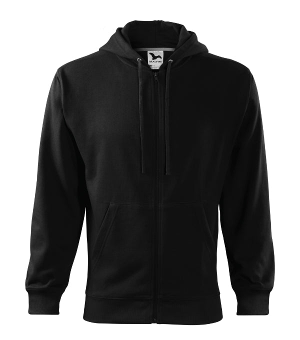 Trendy Zipper 410 Mikina pánska — čierna