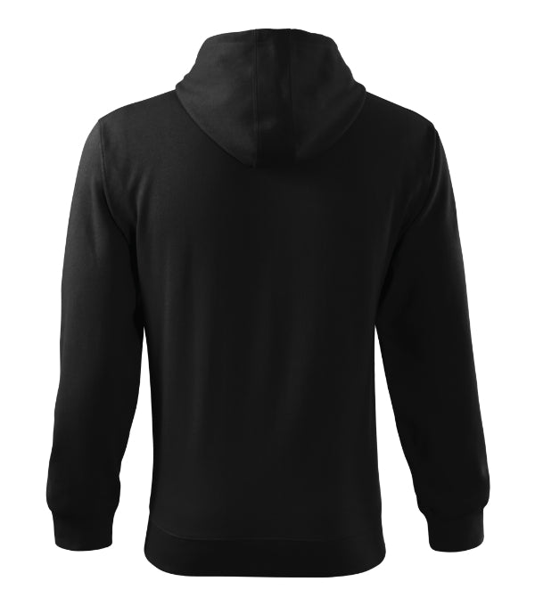 Trendy Zipper 410 Mikina pánska — čierna