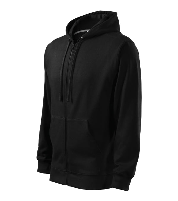 Trendy Zipper 410 Mikina pánska — čierna