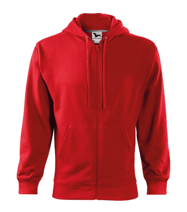 Trendy Zipper 410 Mikina pánska — červená