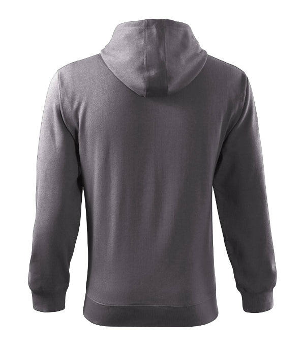 Trendy Zipper 410 Mikina pánska — oceľovo sivá