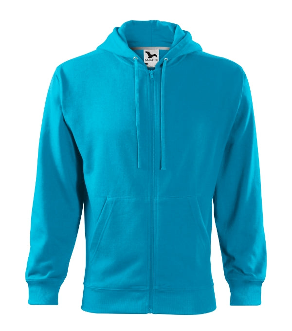 Trendy Zipper 410 Mikina pánska — tyrkysová