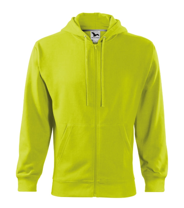 Trendy Zipper 410 Mikina pánska — limetková