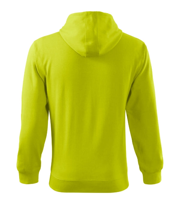 Trendy Zipper 410 Mikina pánska — limetková
