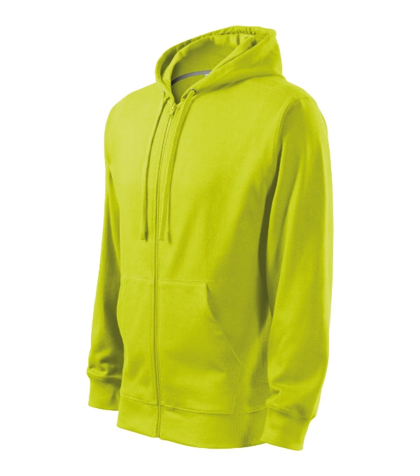 Trendy Zipper 410 Mikina pánska — limetková