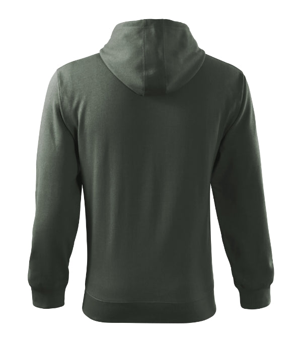 Trendy Zipper 410 Mikina pánska — tmavá bridlica