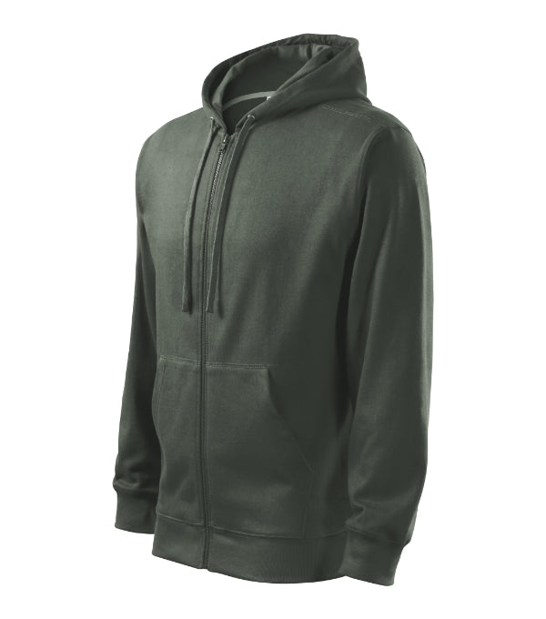Trendy Zipper 410 Mikina pánska — tmavá bridlica