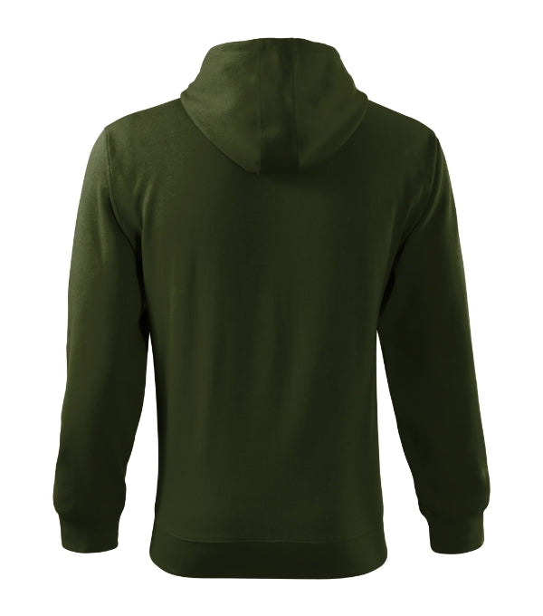 Trendy Zipper 410 Mikina pánska — military