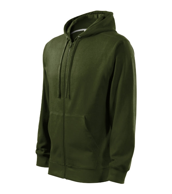 Trendy Zipper 410 Mikina pánska — military