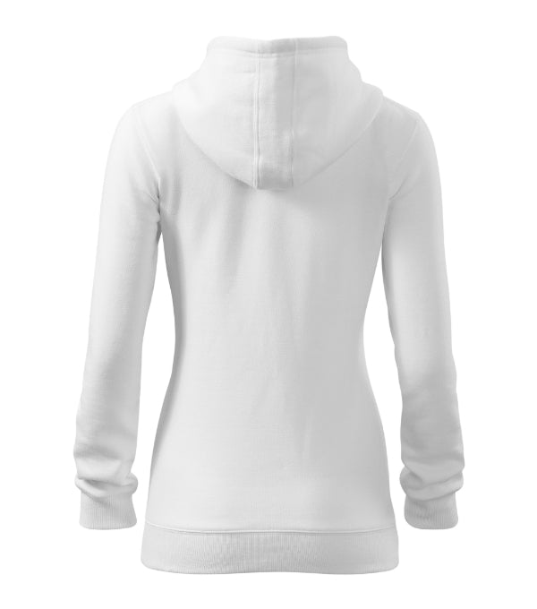 Trendy Zipper 411 Mikina dámska — biela