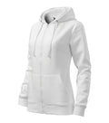 Trendy Zipper 411 Mikina dámska — biela