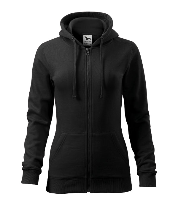 Trendy Zipper 411 Mikina dámska — čierna