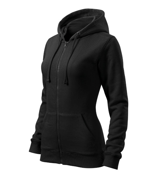 Trendy Zipper 411 Mikina dámska — čierna