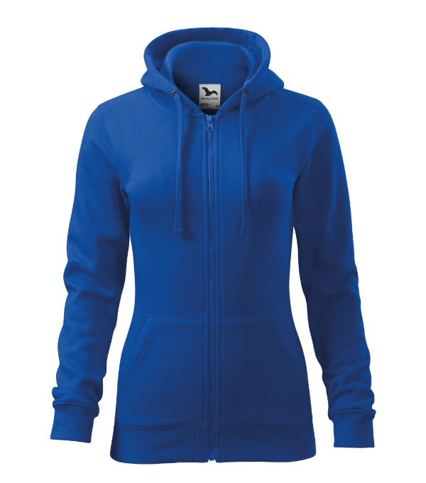 Trendy Zipper 411 Mikina dámska — kráľovská modrá