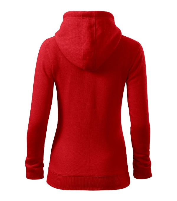 Trendy Zipper 411 Mikina dámska — červená