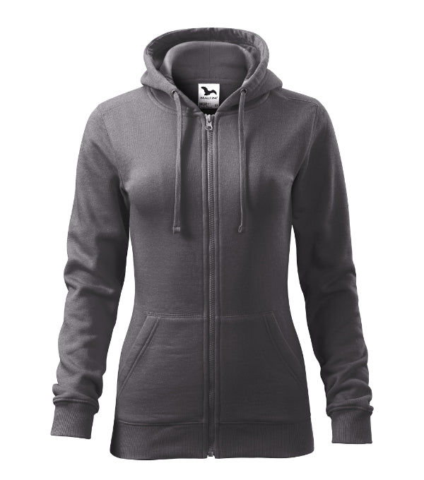 Trendy Zipper 411 Mikina dámska — oceľovo sivá