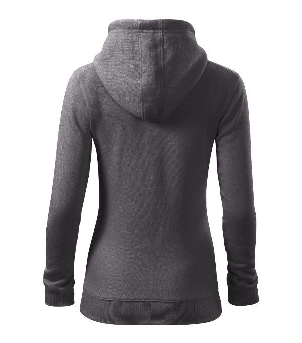 Trendy Zipper 411 Mikina dámska — oceľovo sivá