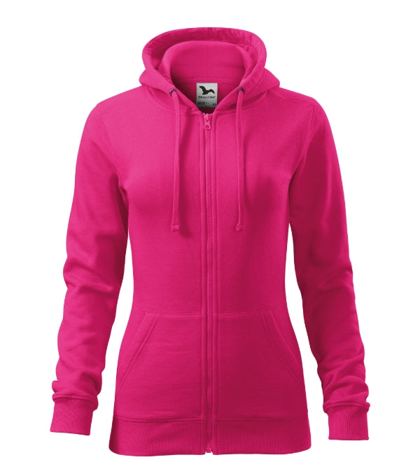 Trendy Zipper 411 Mikina dámska — purpurová