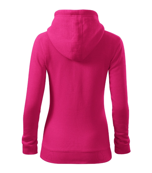 Trendy Zipper 411 Mikina dámska — purpurová