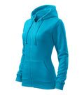 Trendy Zipper 411 Mikina dámska — tyrkysová