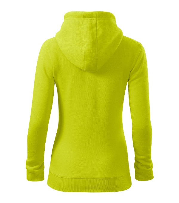 Trendy Zipper 411 Mikina dámska — limetková
