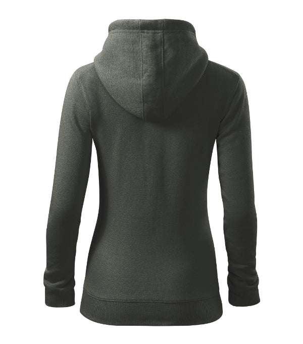 Trendy Zipper 411 Mikina dámska — tmavá bridlica