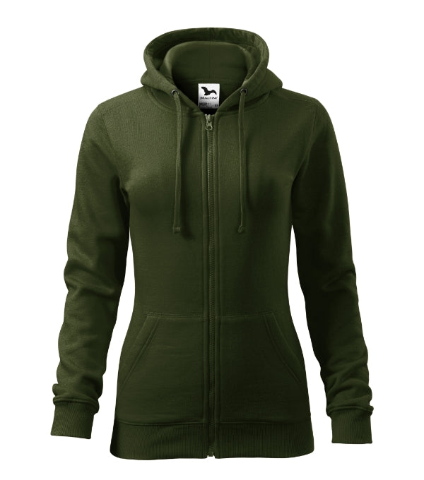 Trendy Zipper 411 Mikina dámska — military