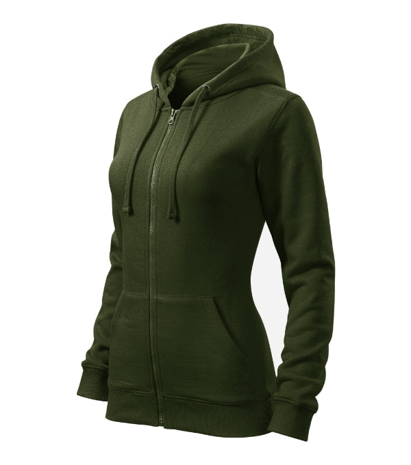 Trendy Zipper 411 Mikina dámska — military