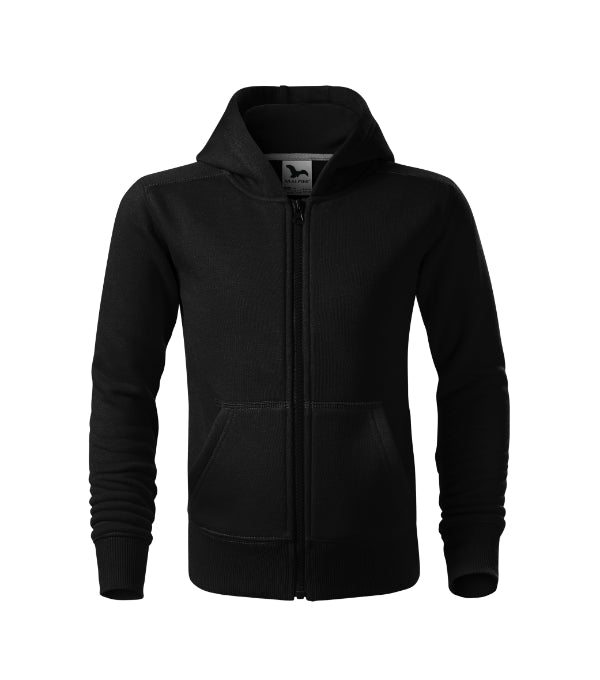 Trendy Zipper 412 Mikina detská — čierna
