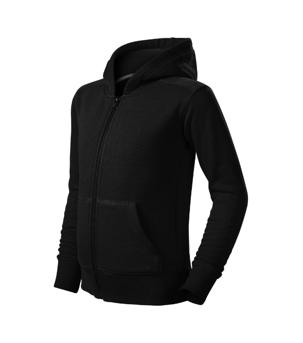 Trendy Zipper 412 Mikina detská — čierna