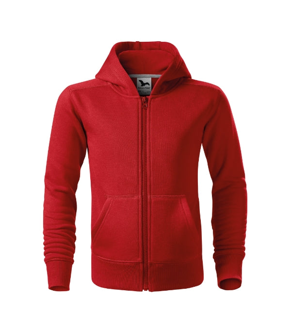 Trendy Zipper 412 Mikina detská — červená