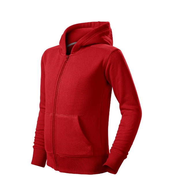 Trendy Zipper 412 Mikina detská — červená