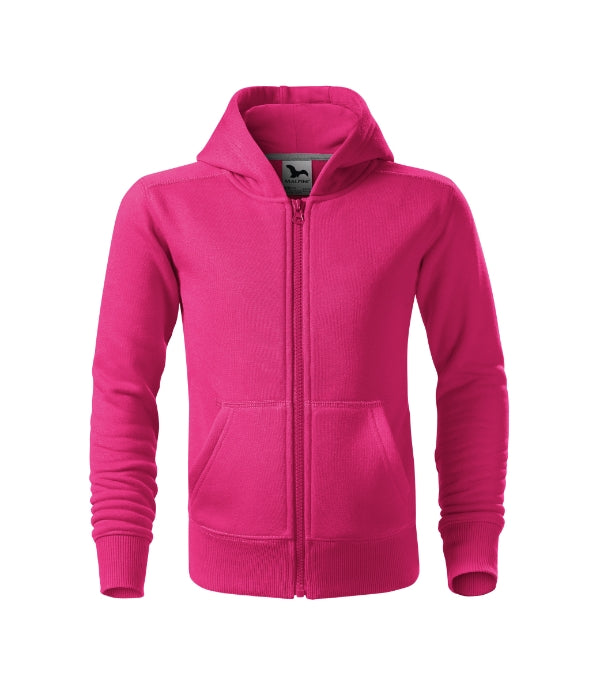 Trendy Zipper 412 Mikina detská — purpurová