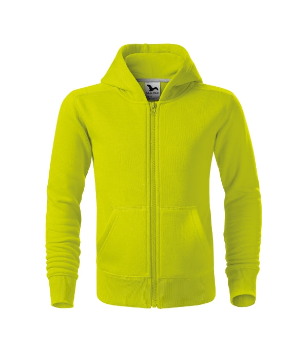 Trendy Zipper 412 Mikina detská — limetková