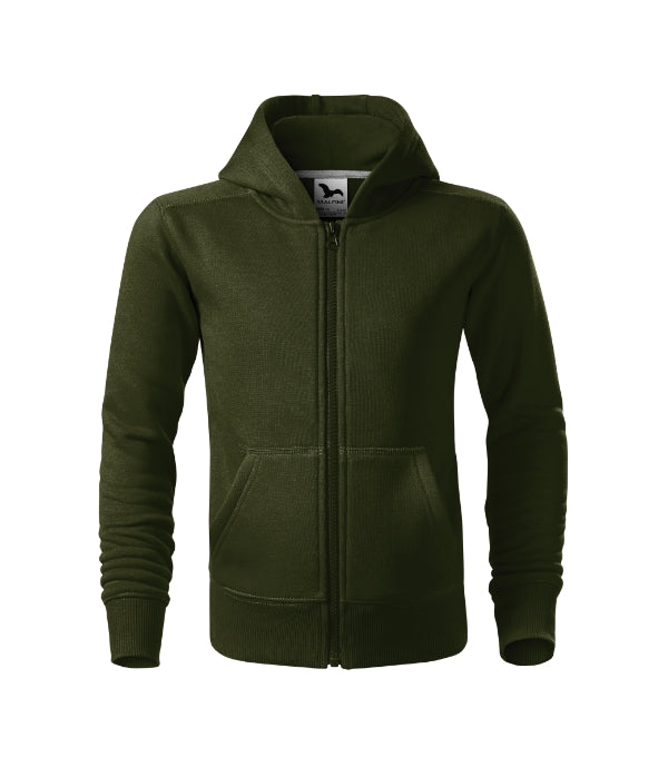 Trendy Zipper 412 Mikina detská — military
