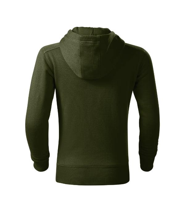 Trendy Zipper 412 Mikina detská — military