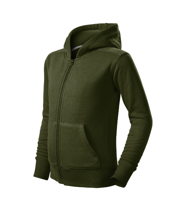 Trendy Zipper 412 Mikina detská — military