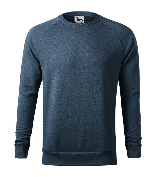 Merger 415 Mikina pánska — tmavý denim melír