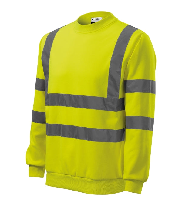 HV Essential 4V6 Mikina unisex — fluorescenčná žltá