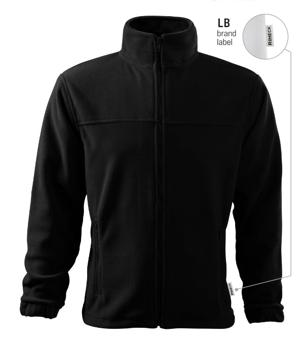 Jacket 501 Fleece pánsky — čierna 01 (brand label)