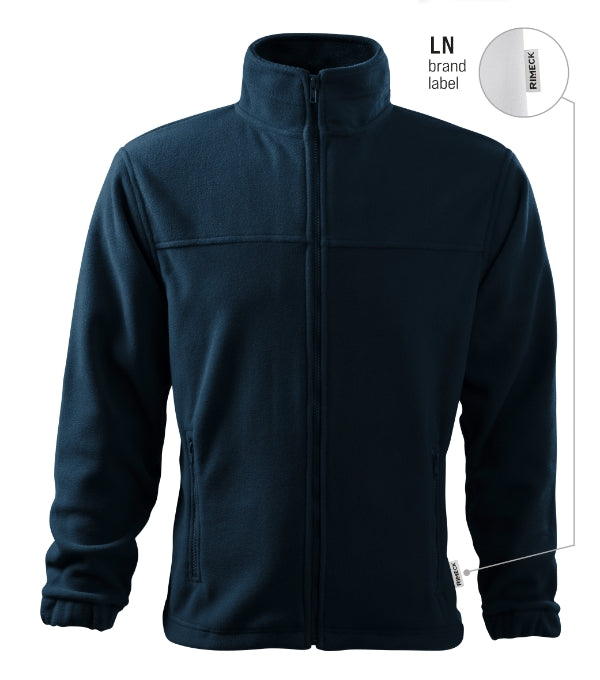 Jacket 501 Fleece pánsky — tmavomodrá 02 (brand label)