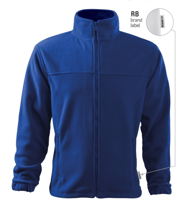 Jacket 501 Fleece pánsky — kráľovská modrá 05 (brand label)