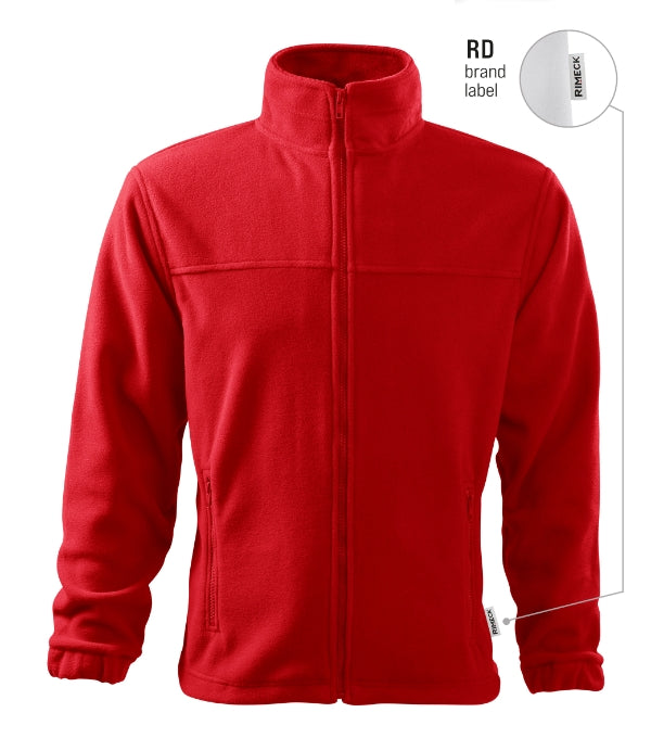 Jacket 501 Fleece pánsky — červená 07 (brand label)