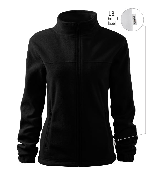 Jacket 504 Fleece dámsky — čierna 01 (brand label)